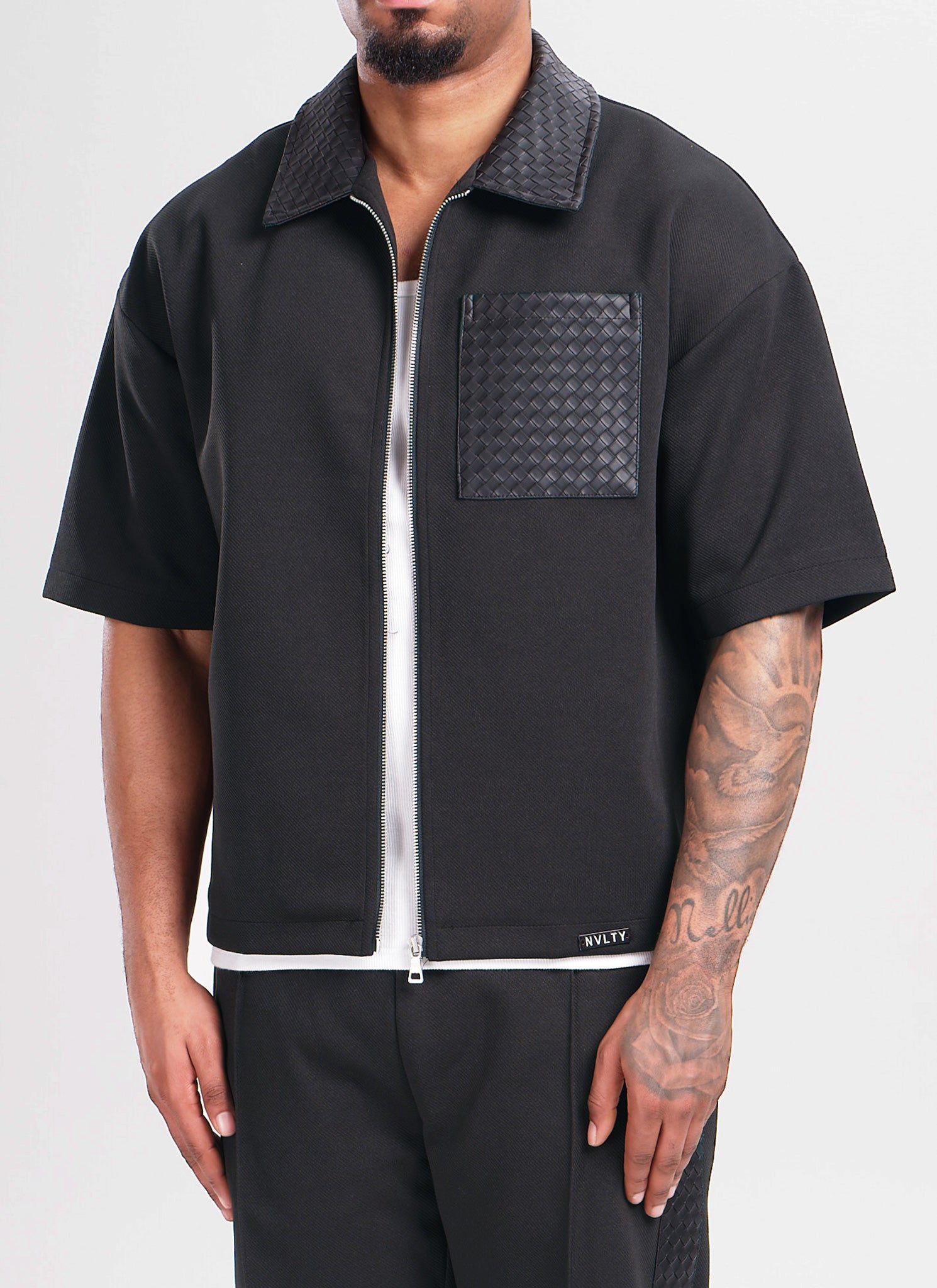 Twill Interlock Shirt - Black