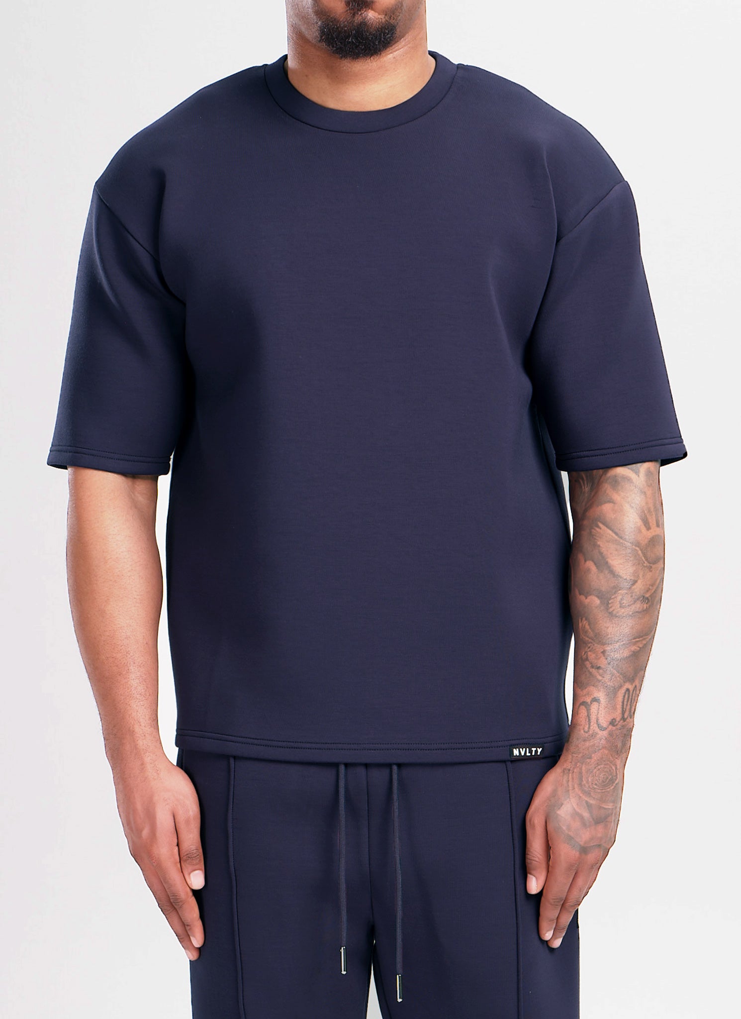 Scuba Structured T-Shirt - Navy