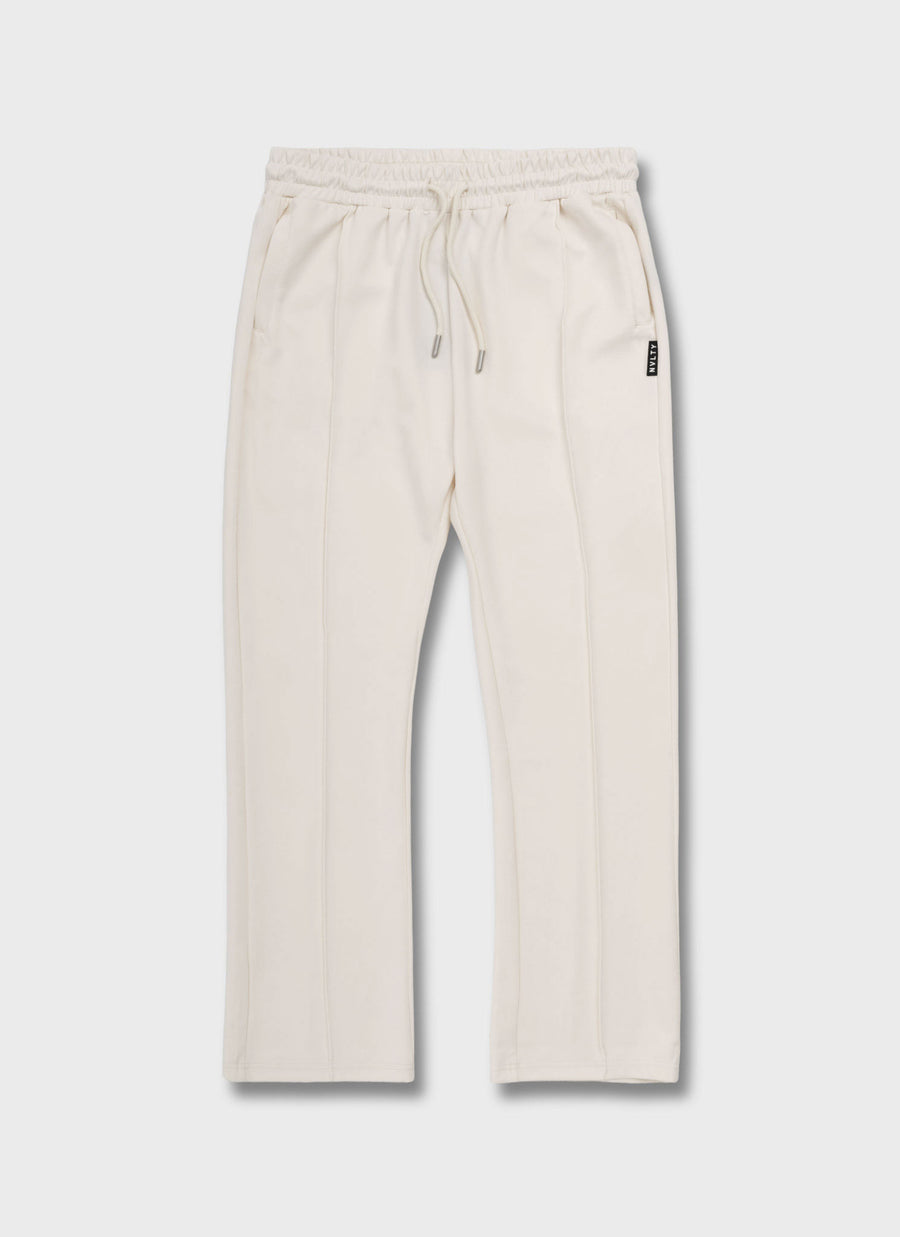 Pleat Track Pants - Ivory