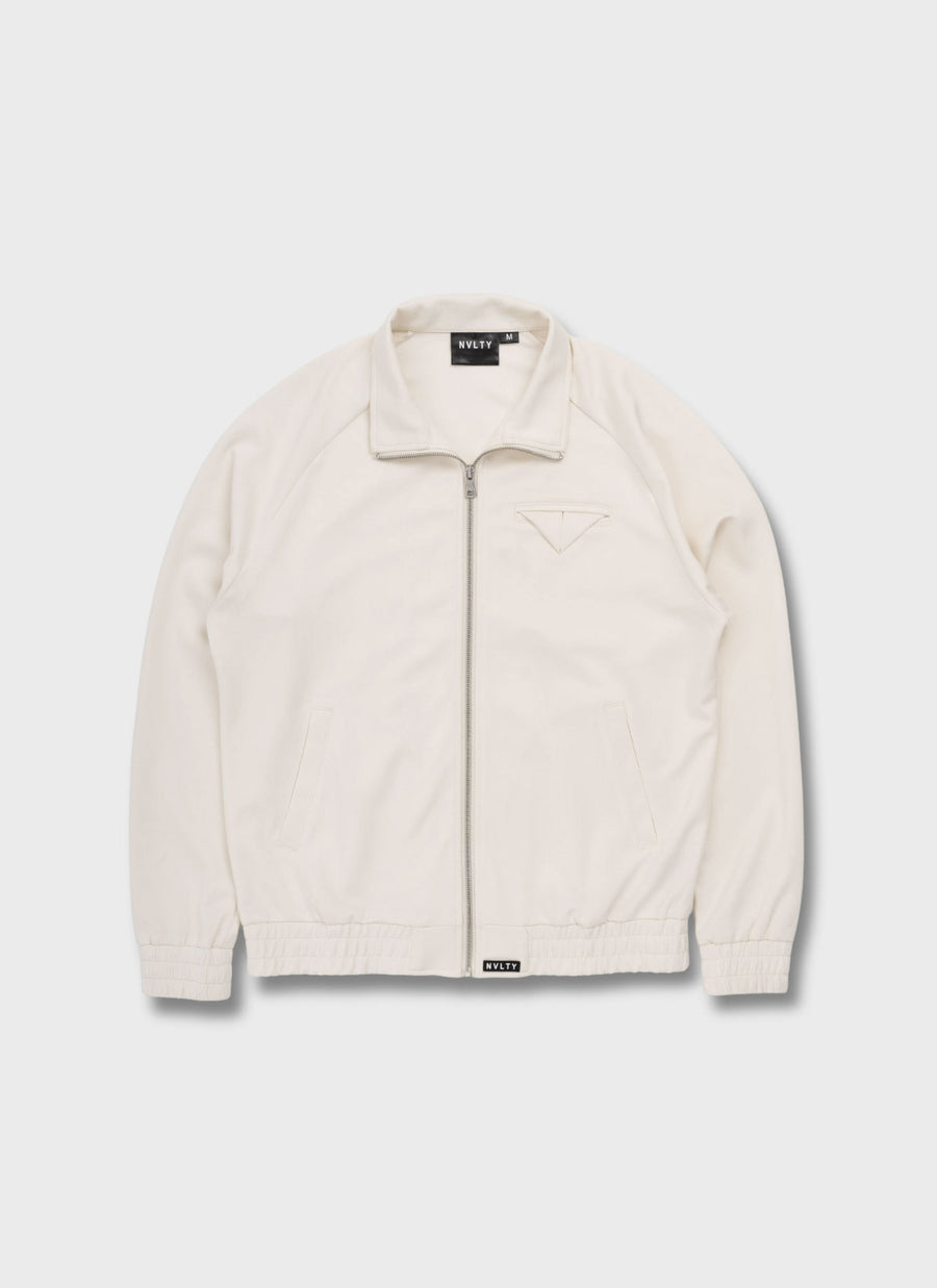 Pocket Square Track Jacket - Ivory