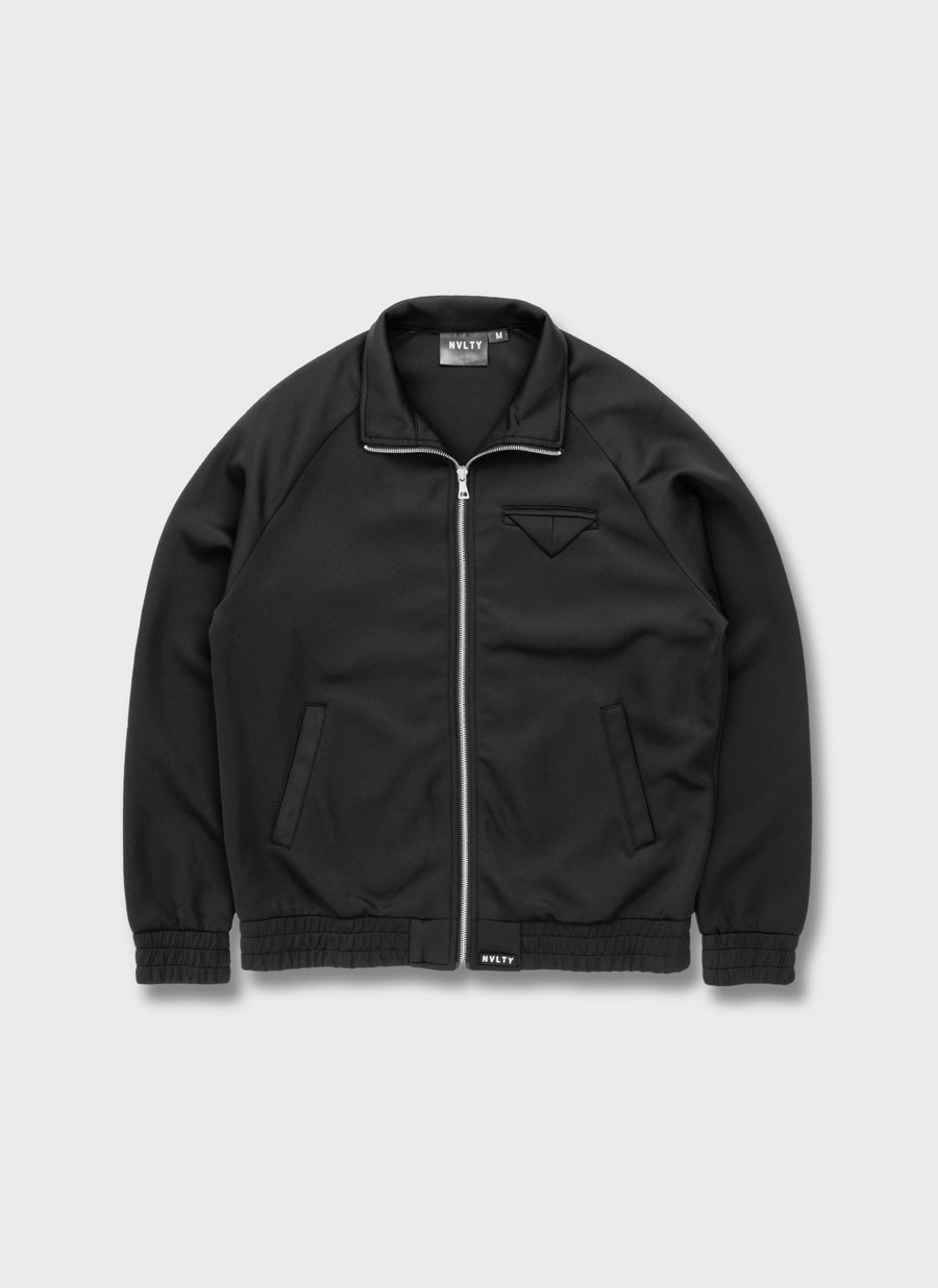 Pocket Square Track Jacket - Black