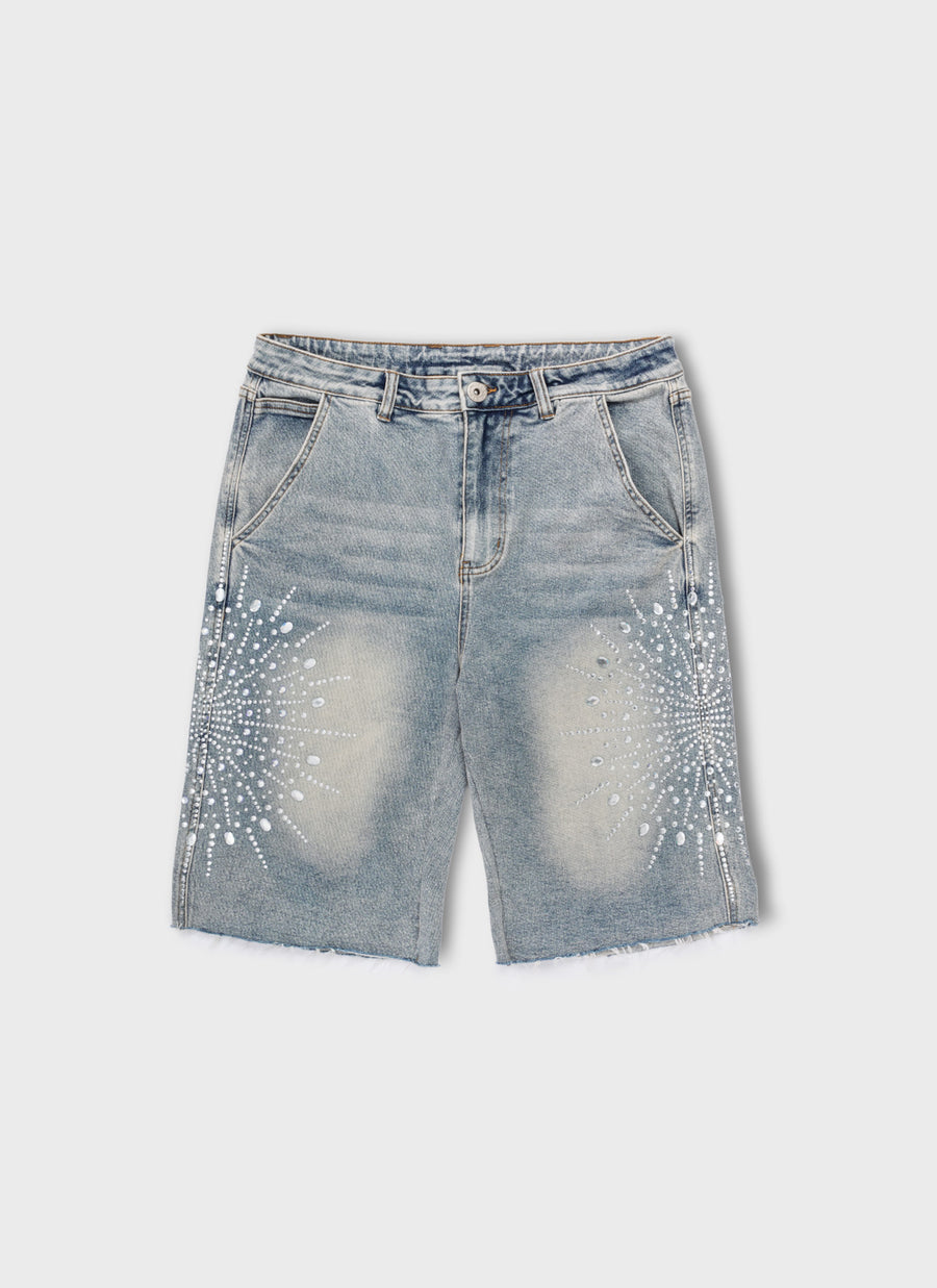 Vintage VVS Orbit Denim Shorts - Blue