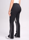 Vintage Flare Paint Joggers - Black