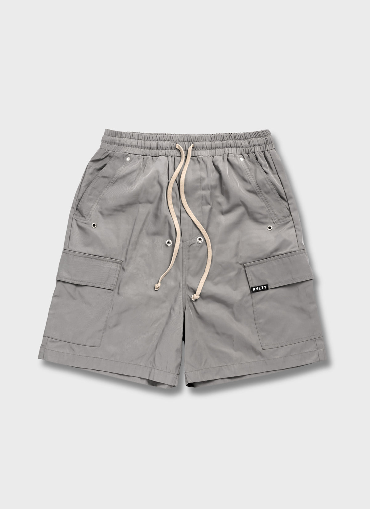 Nylon Cargo Shorts - Grey