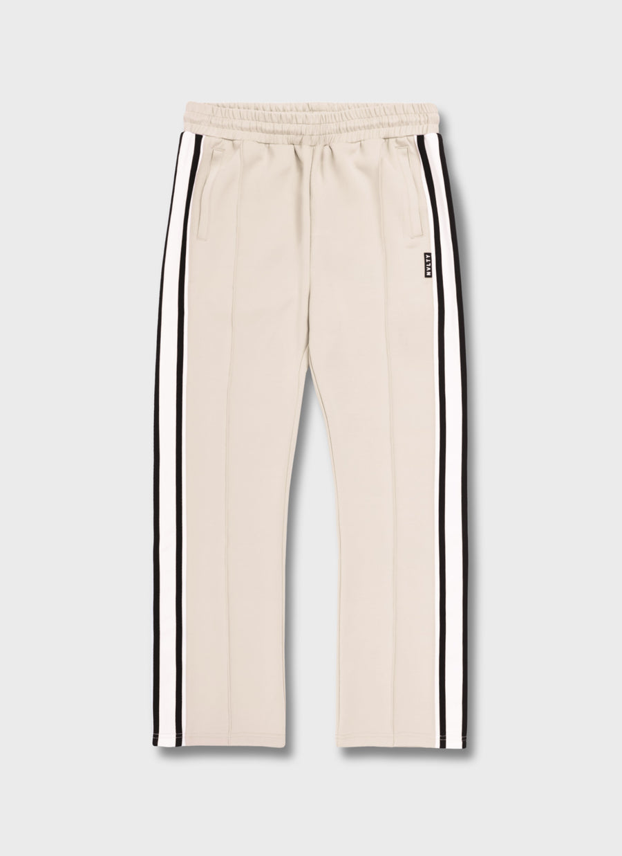 Panelled Luxe Track Pants - Ivory