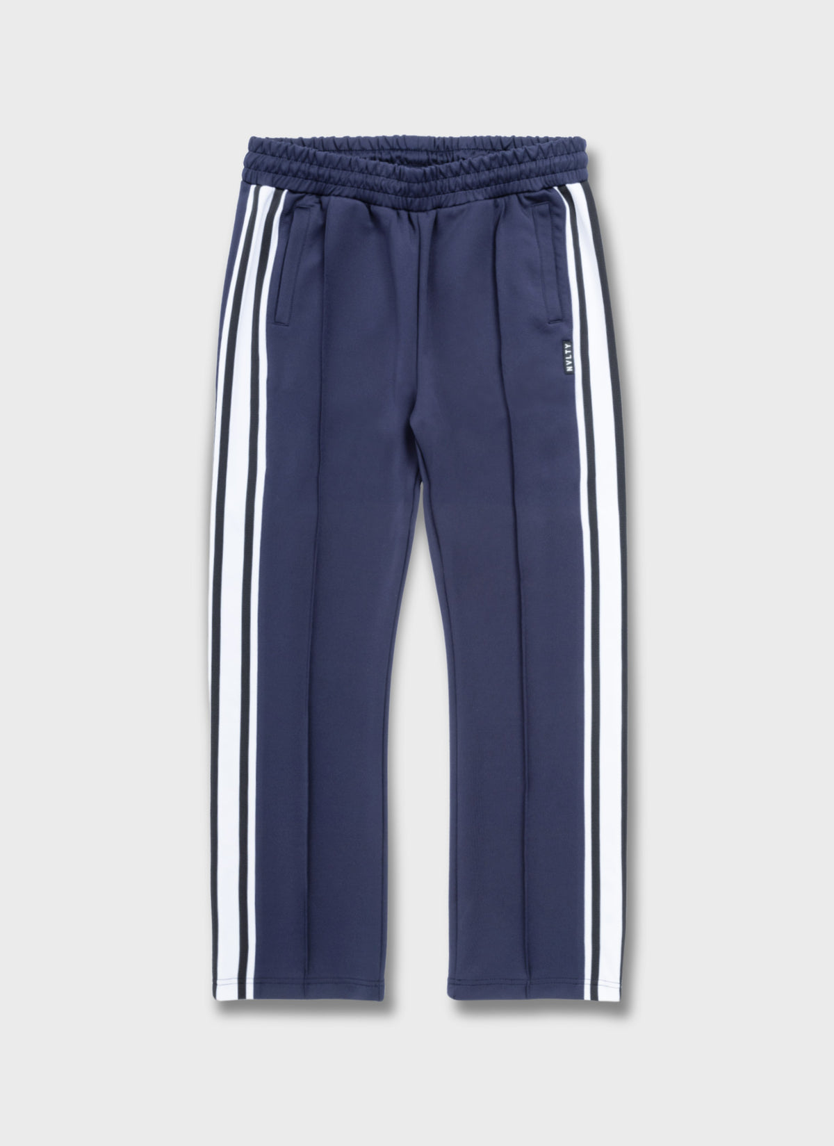 Panelled Luxe Track Pants - Navy