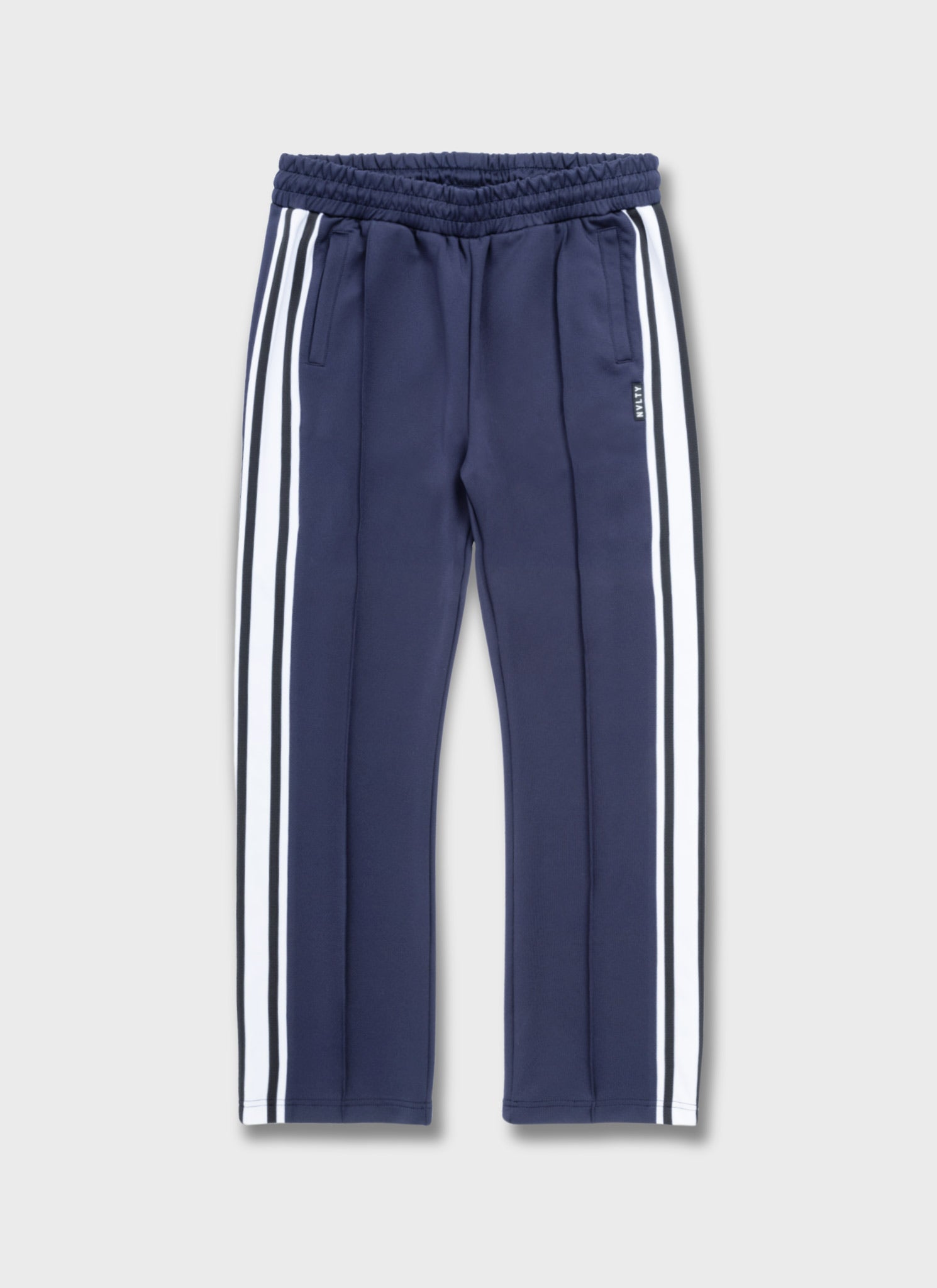 Panelled Luxe Track Pants - Navy