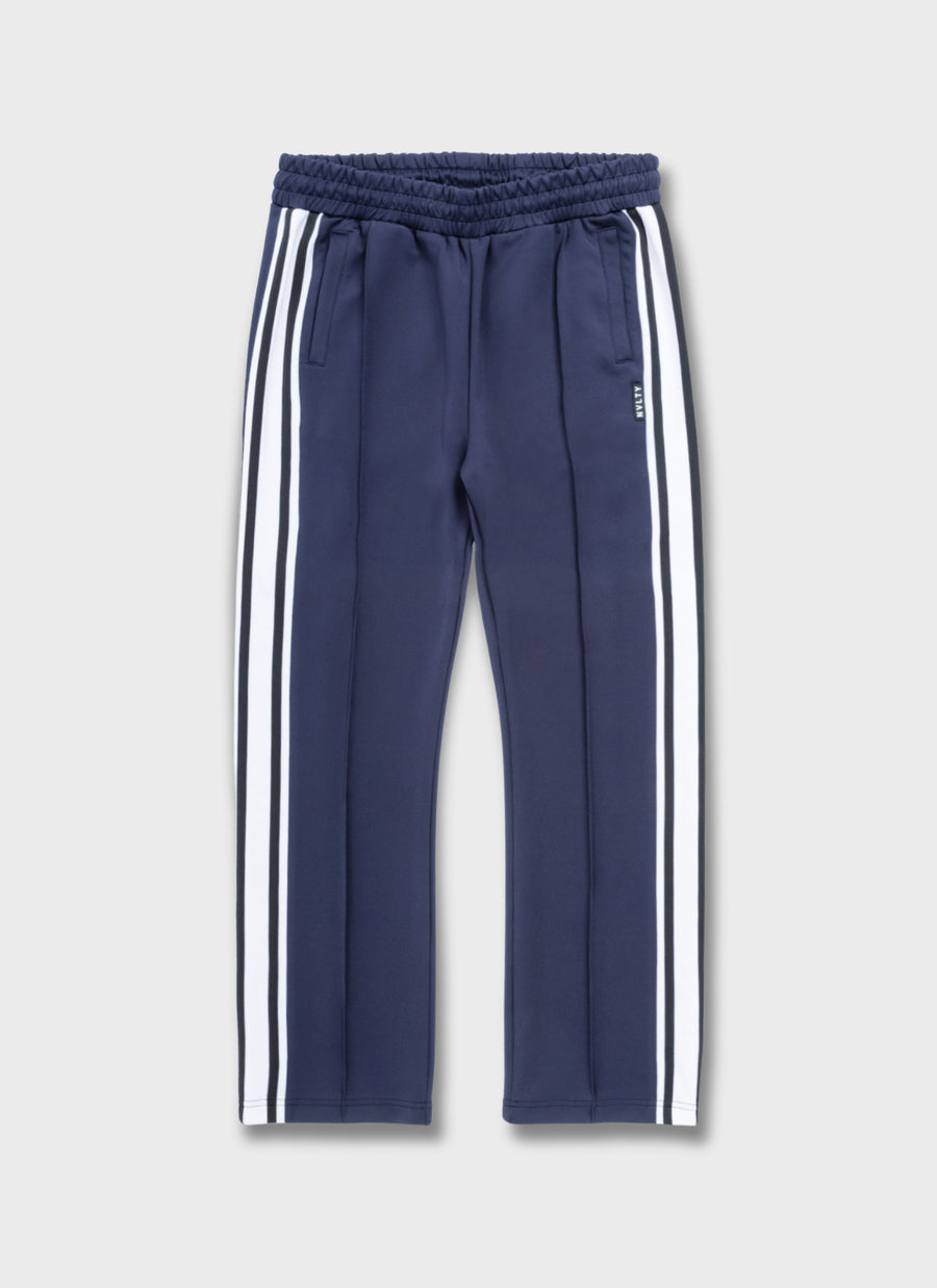 Panelled Luxe Track Pants - Navy