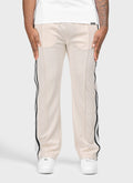 Panelled Luxe Track Pants - Ivory