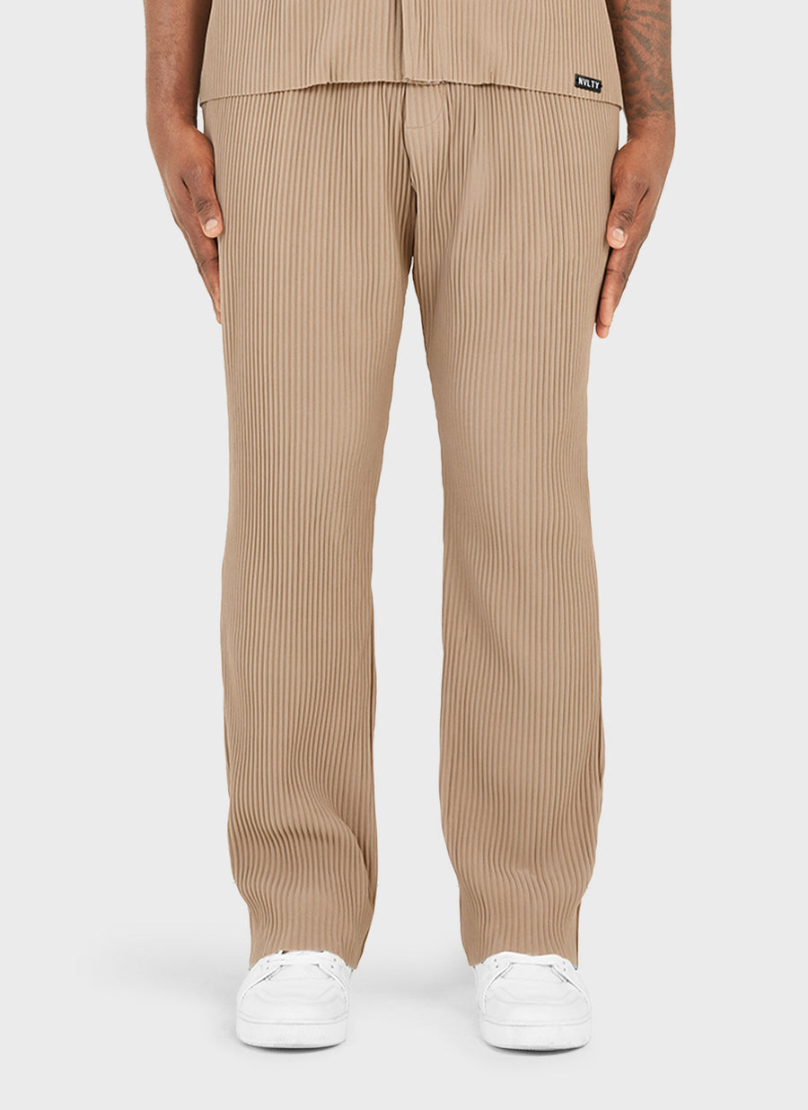 Pleated Trousers - Stone