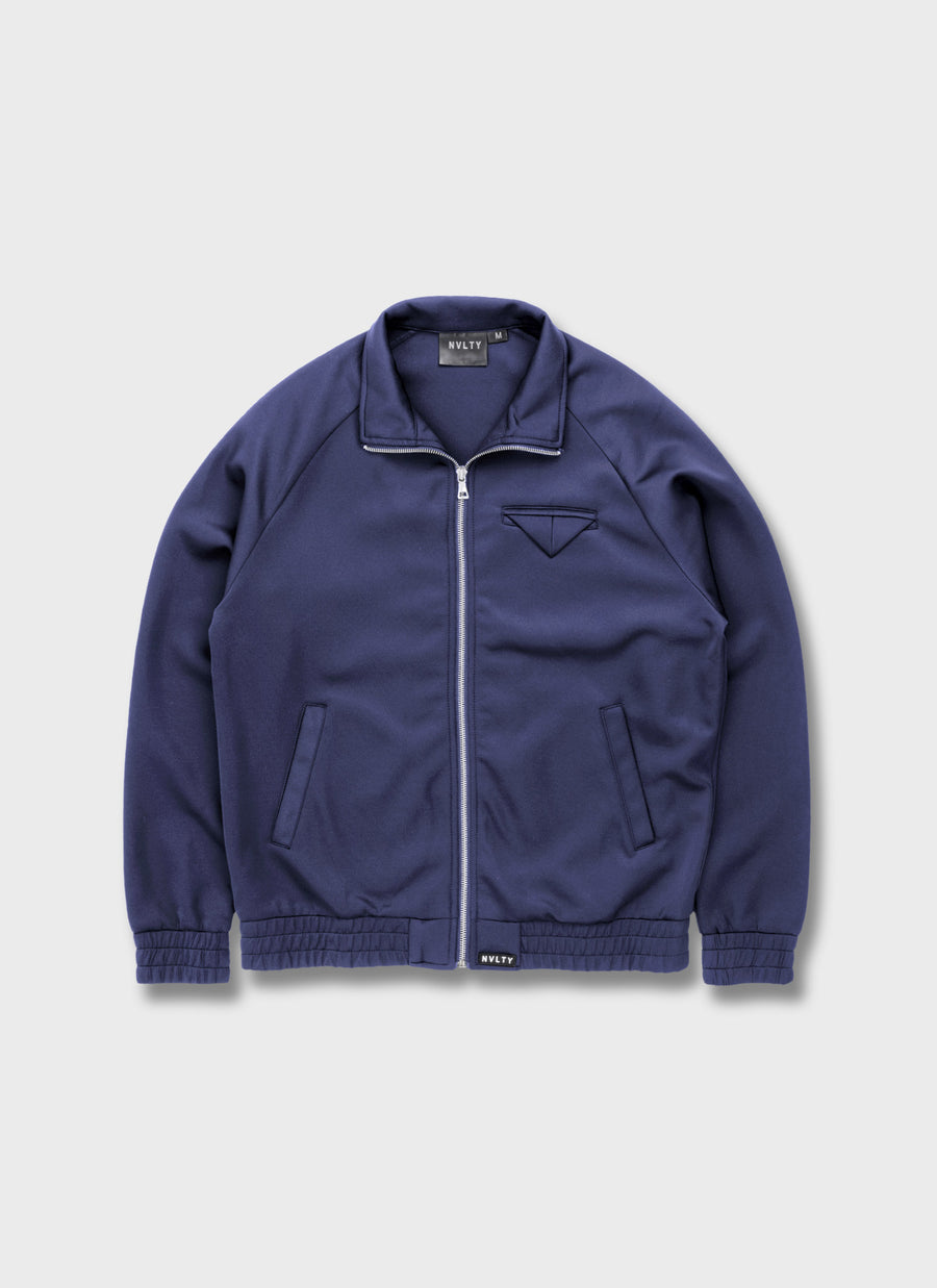 Pocket Square Track Jacket - Navy