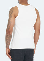 Essential Heavy Ribbed Vest - White