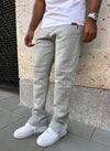 Vintage Flare Snapper Joggers - Grey