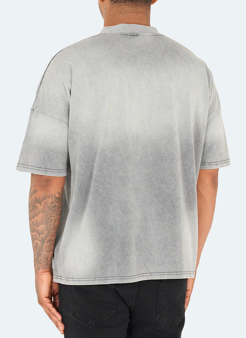 Vintage Sunfaded Drop Shoulder T-Shirt - Grey