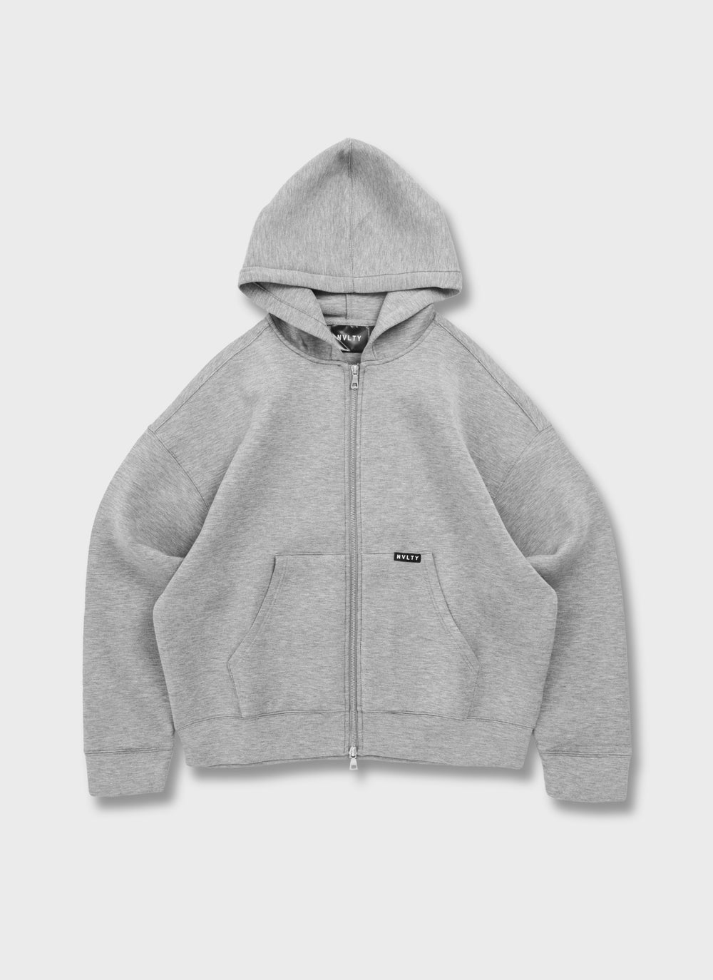 Scuba Structured Zip Hoodie - Grey