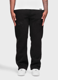 Sherpa Zip Joggers - Black