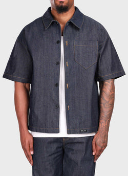 Structured Selvedge Denim Shirt - Indigo
