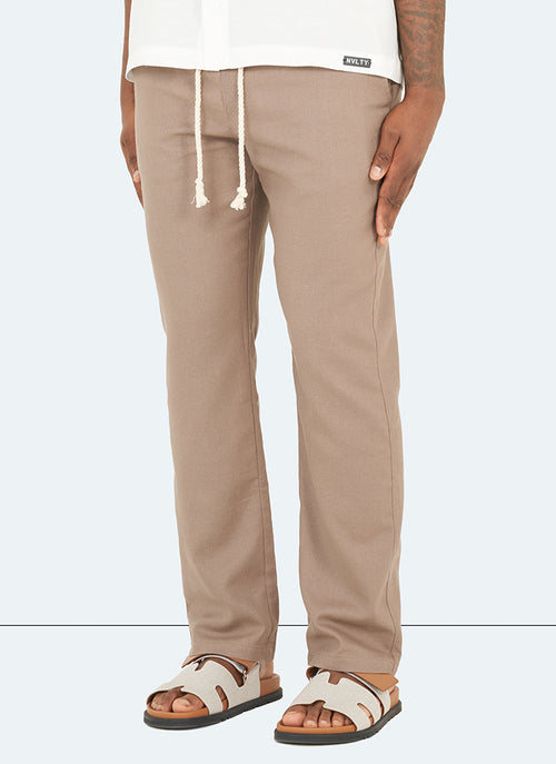 Linen Trousers - Mocha