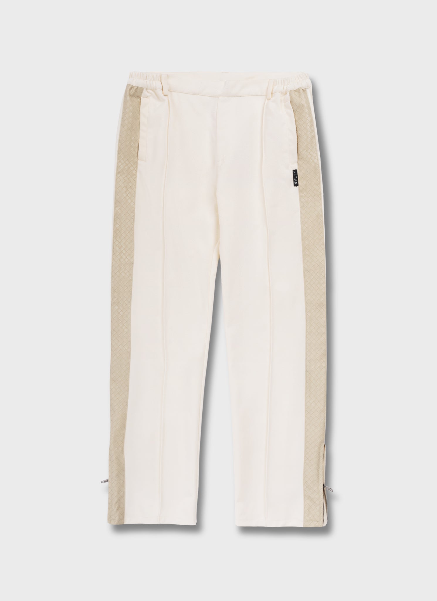 Twill Interlock Pleat Pants - Ivory