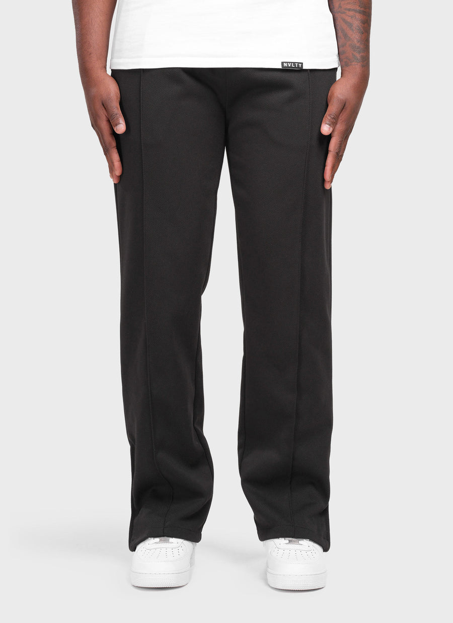 Twill Pleat Pants - Black