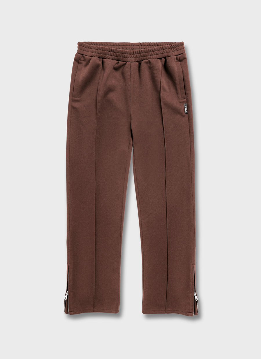 Twill Pleat Pants - Brown