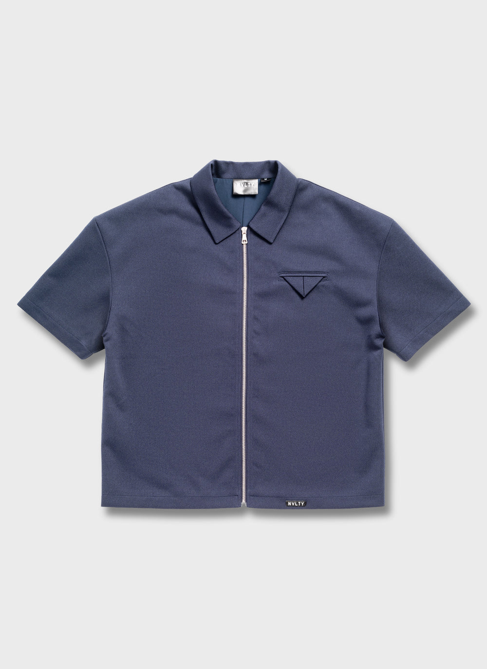 Twill Pocket Square Shirt - Navy