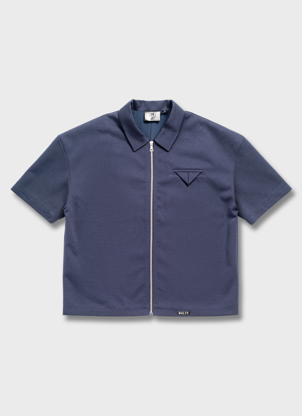 Twill Pocket Square Shirt - Navy