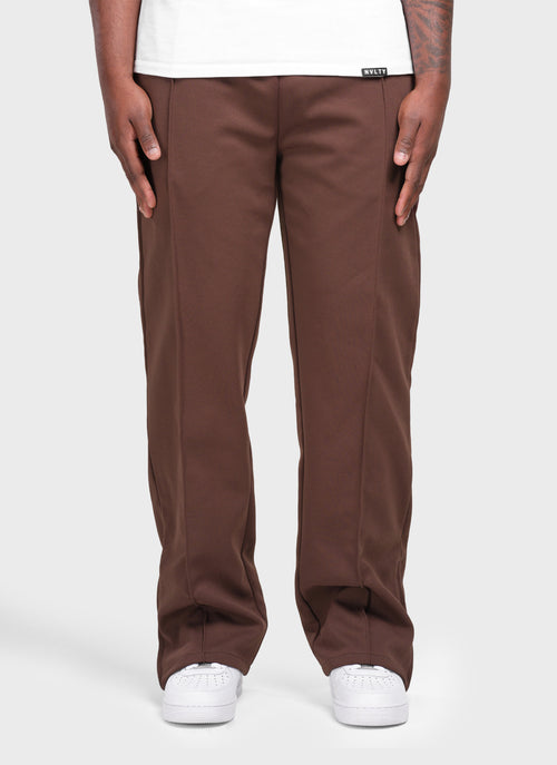 Twill Pleat Pants - Brown