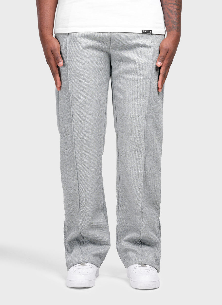 Twill Pleat Pants - Grey