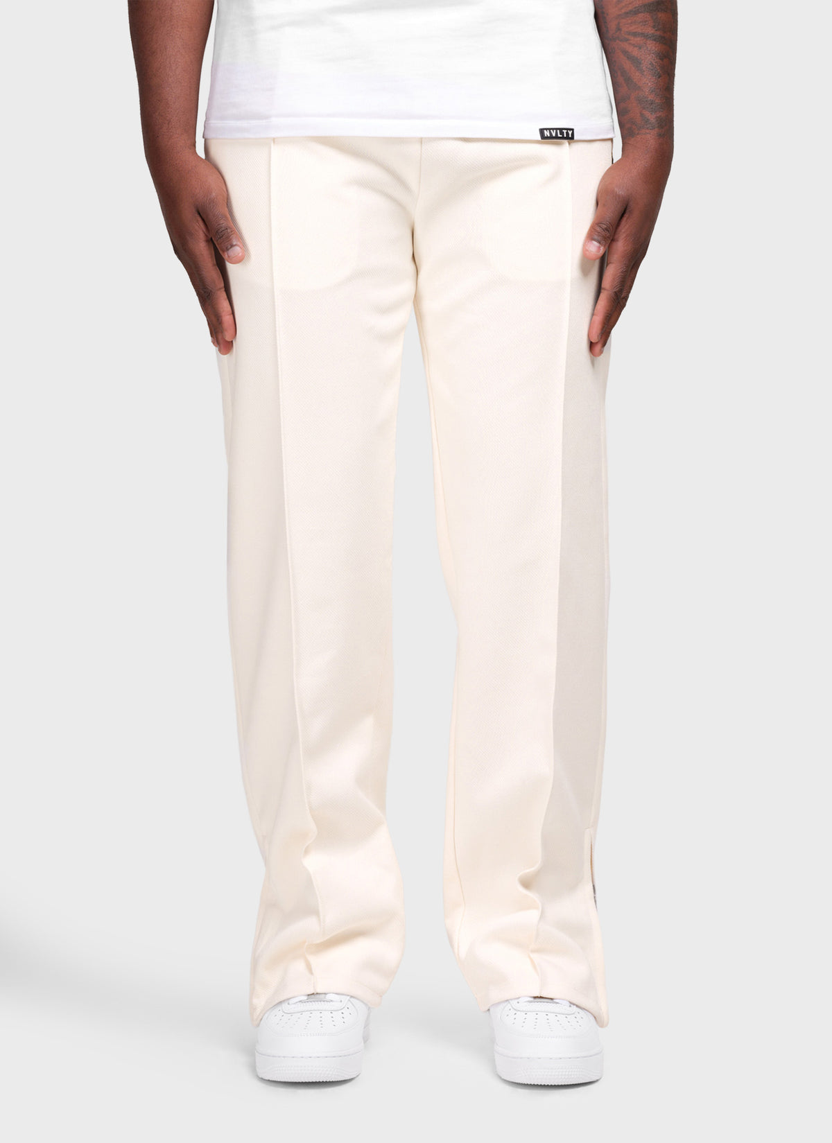 Twill Pleat Pants - Ivory