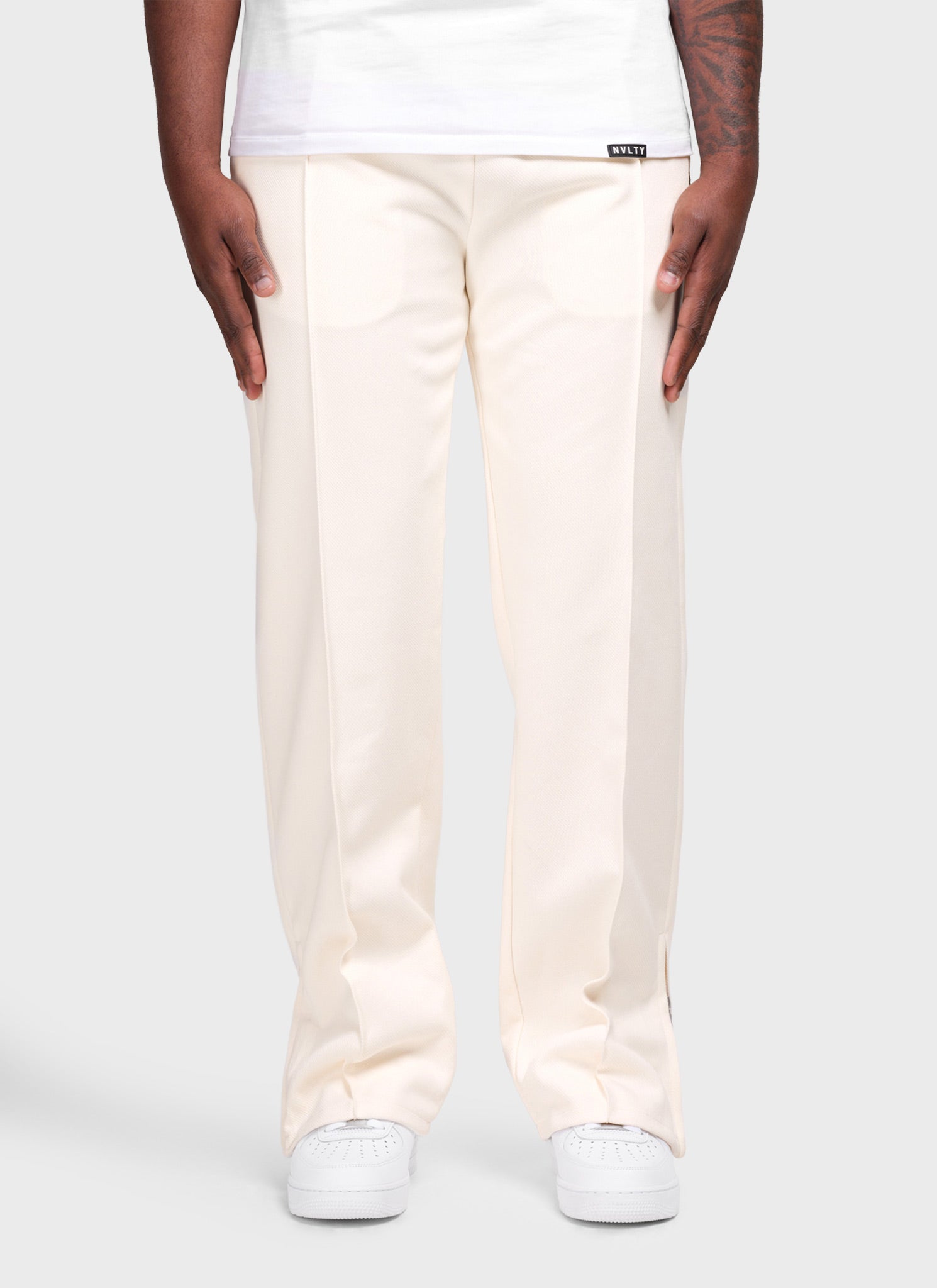 Twill Pleat Pants - Ivory