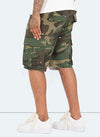 Vintage Flare Cargo Shorts - Camo Paint