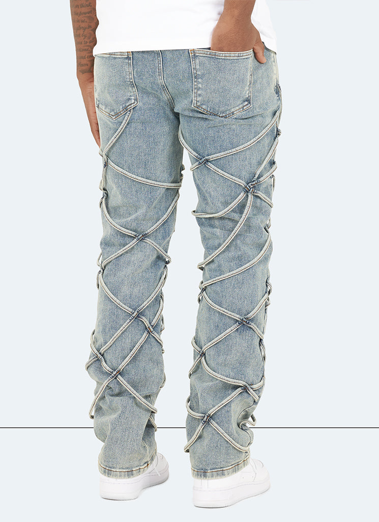 Vintage Rope Jeans - Blue