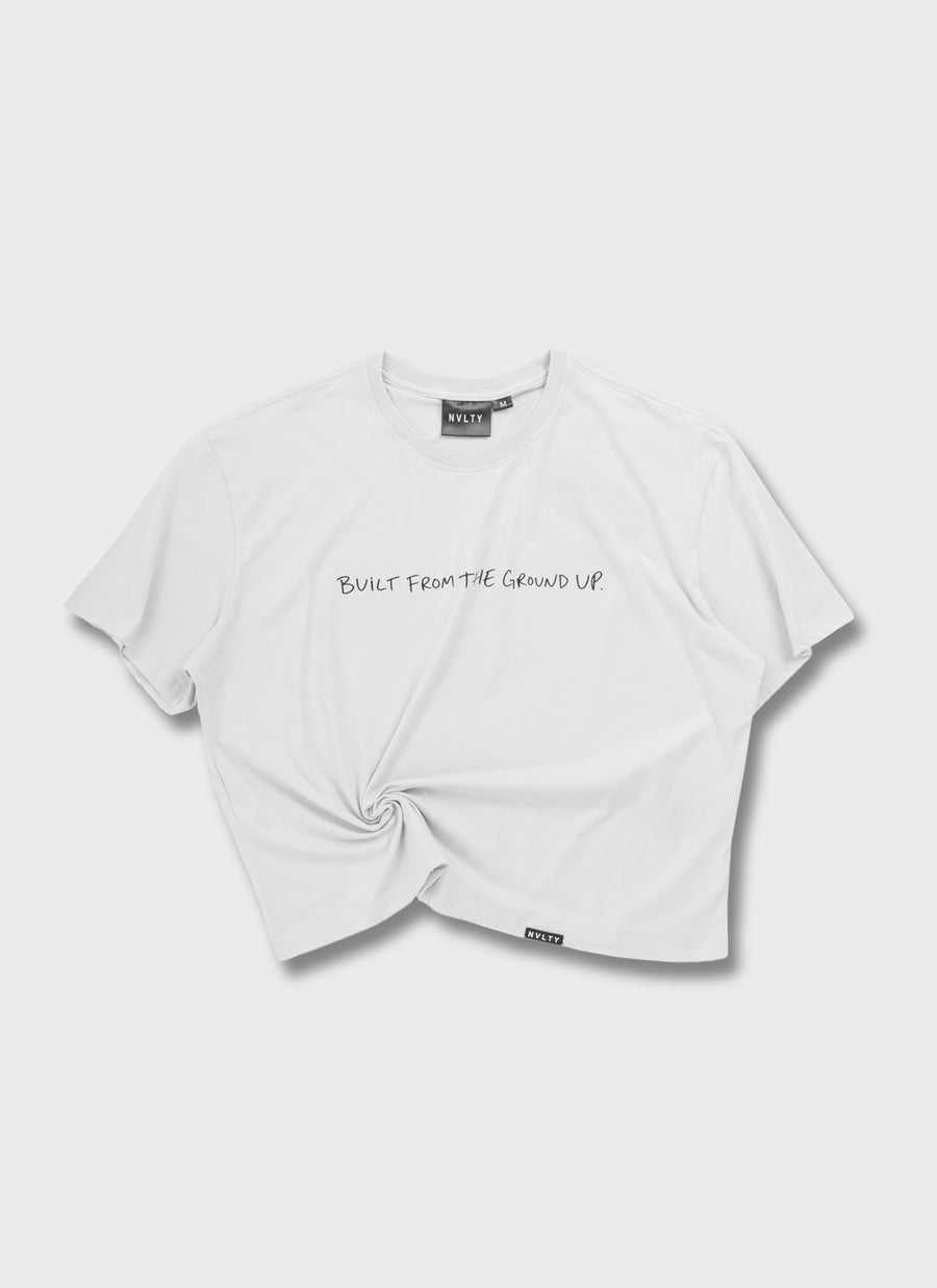 Vintage BFTGU Crop T-Shirt - White