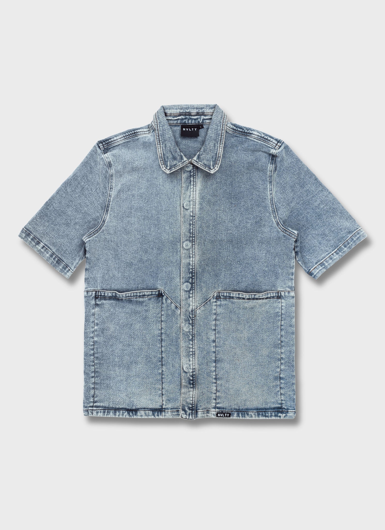 Vintage Carpenter Denim Shirt - Blue