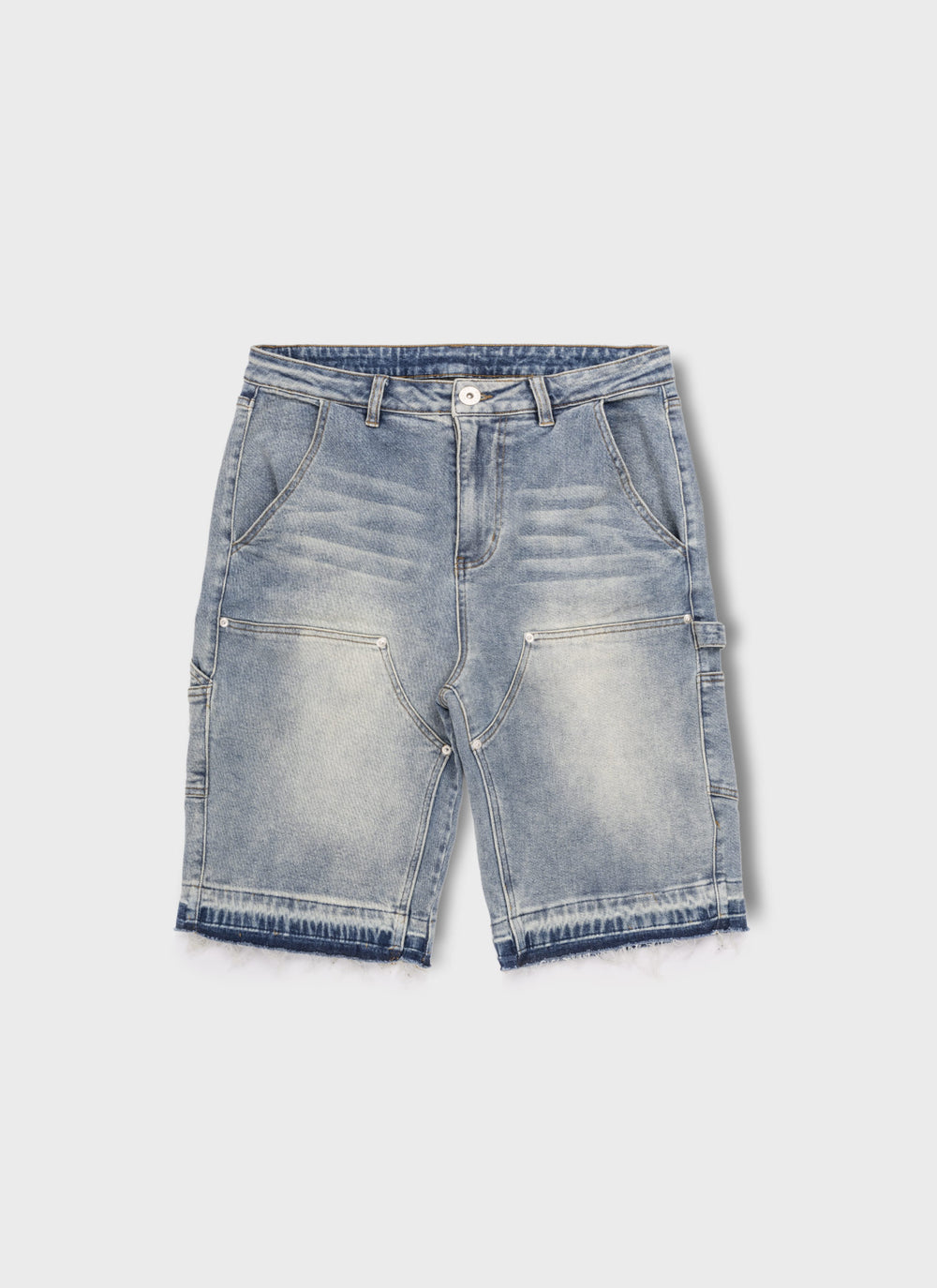 Vintage Carpenter Denim Shorts - Blue