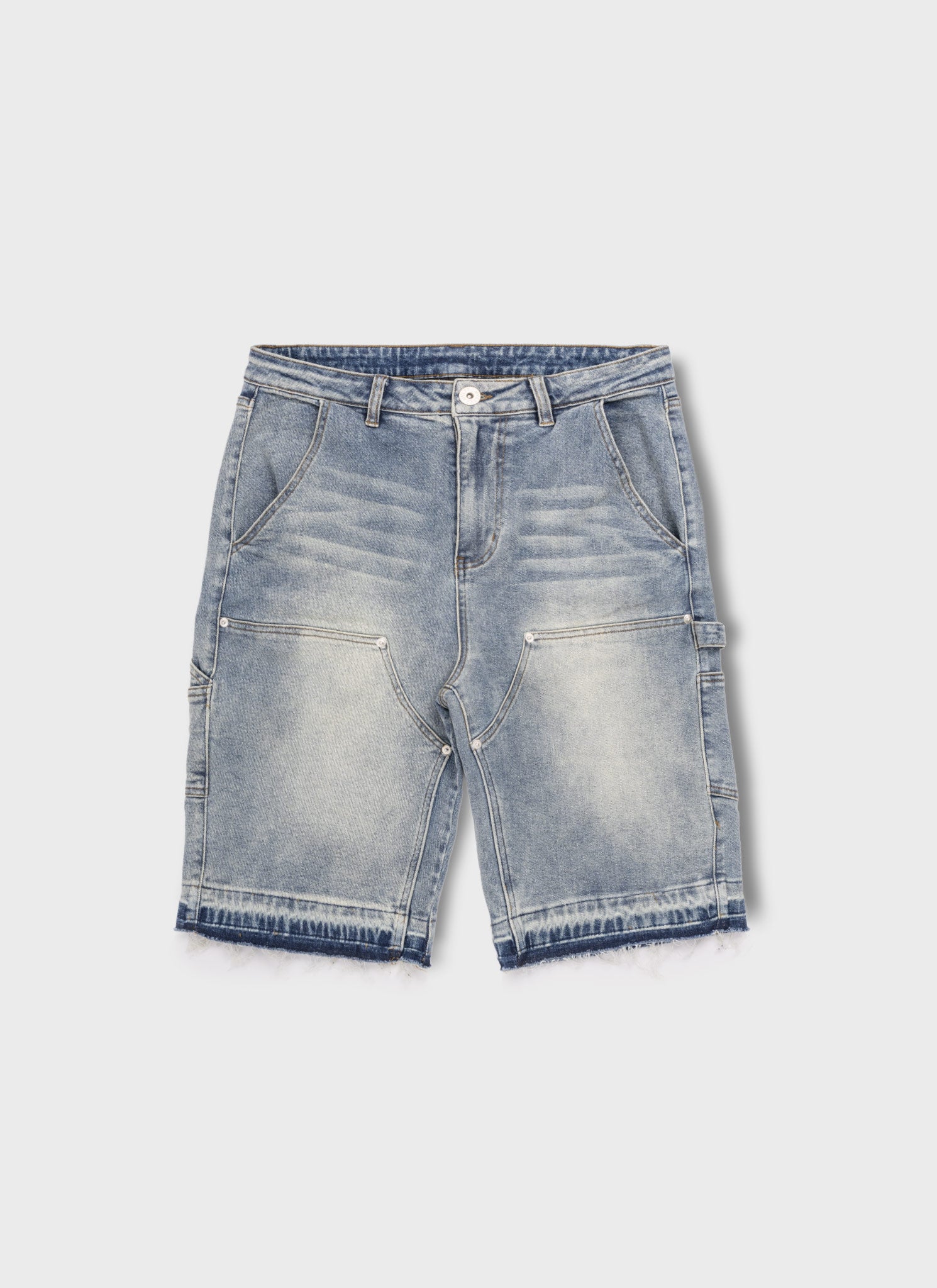 Vintage Carpenter Denim Shorts - Blue