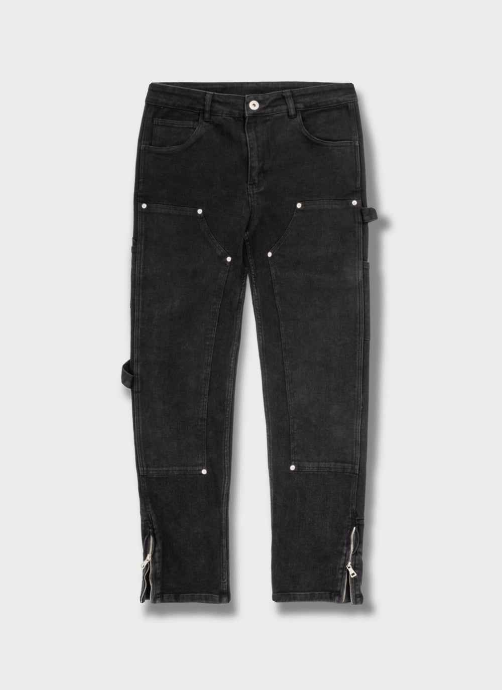 Vintage Carpenter Rivet Jeans - Black