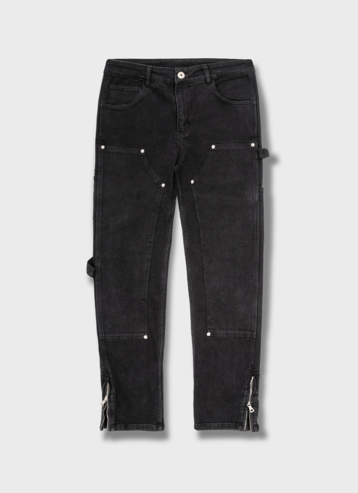 Vintage Carpenter Rivet Jeans - Black