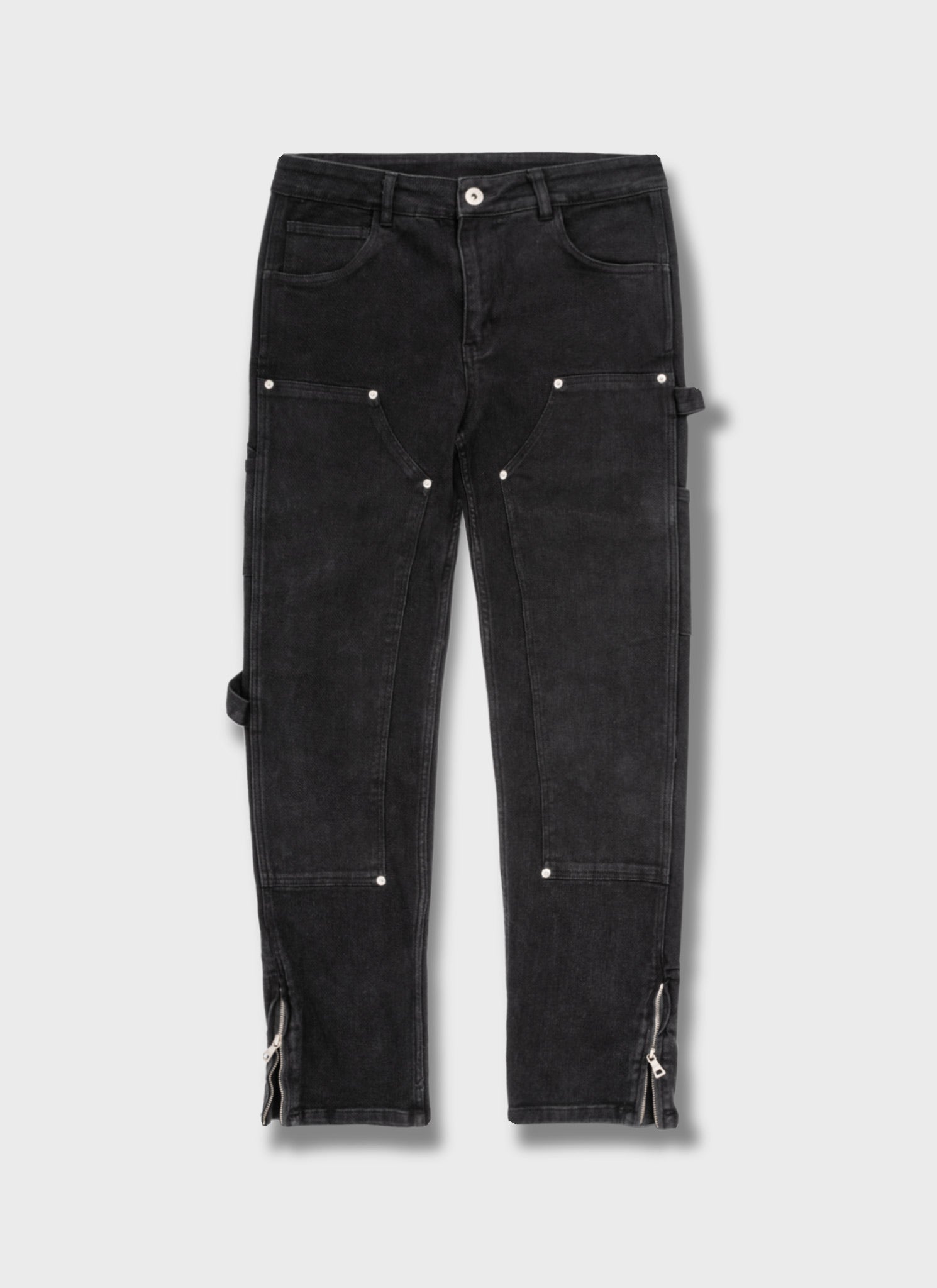Vintage Carpenter Rivet Jeans - Black