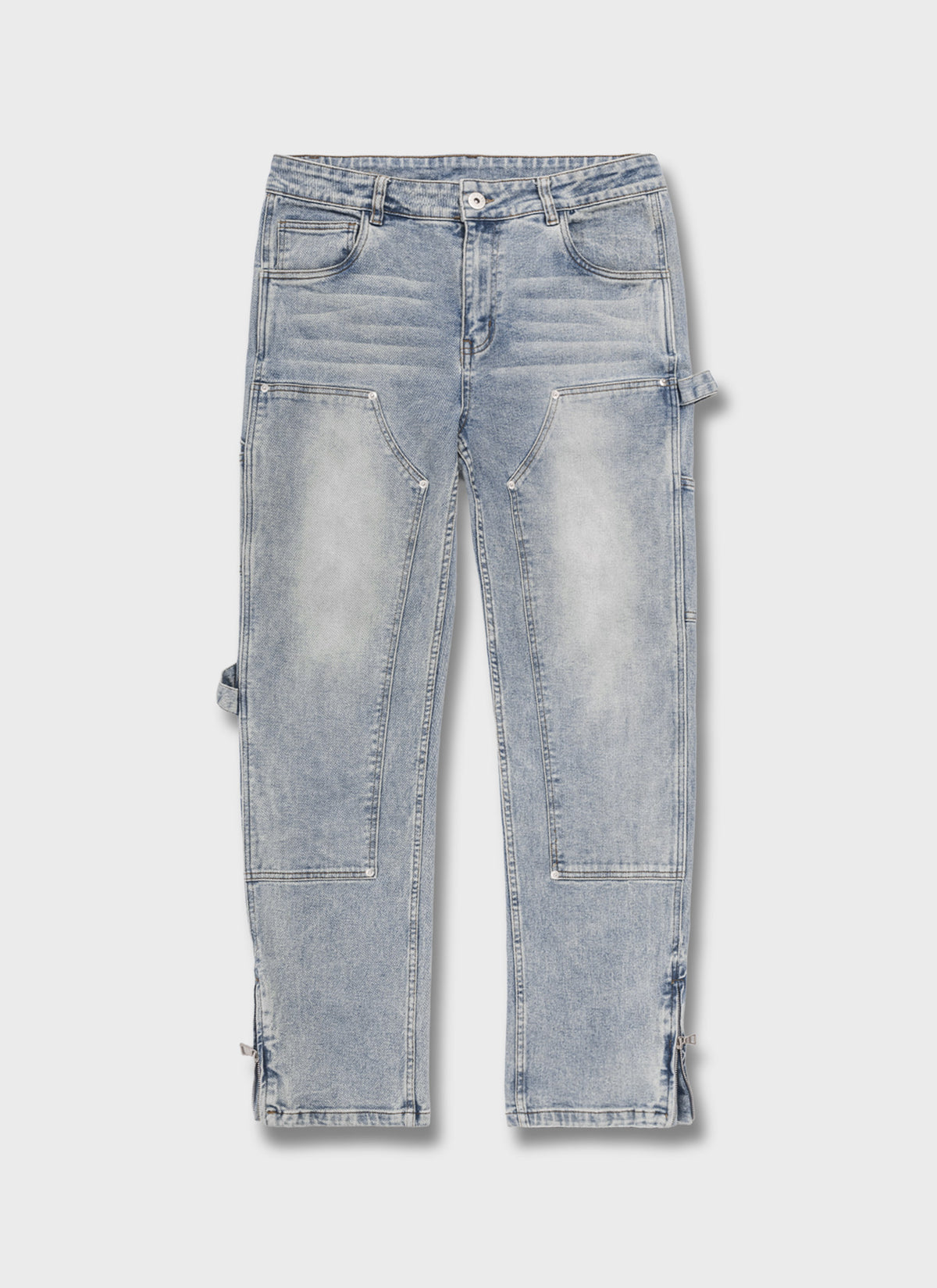 Vintage Carpenter Rivet Jeans - Blue
