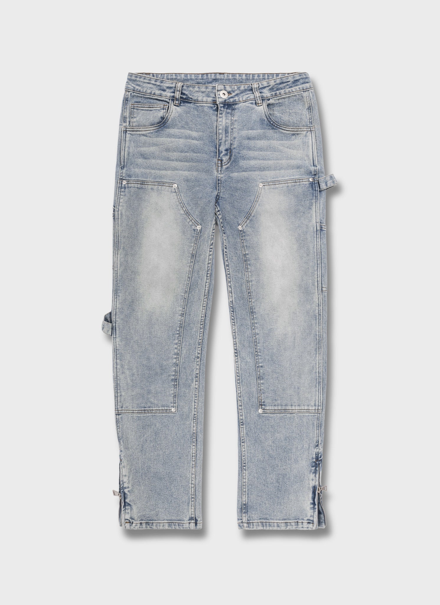 Vintage Carpenter Rivet Jeans - Blue