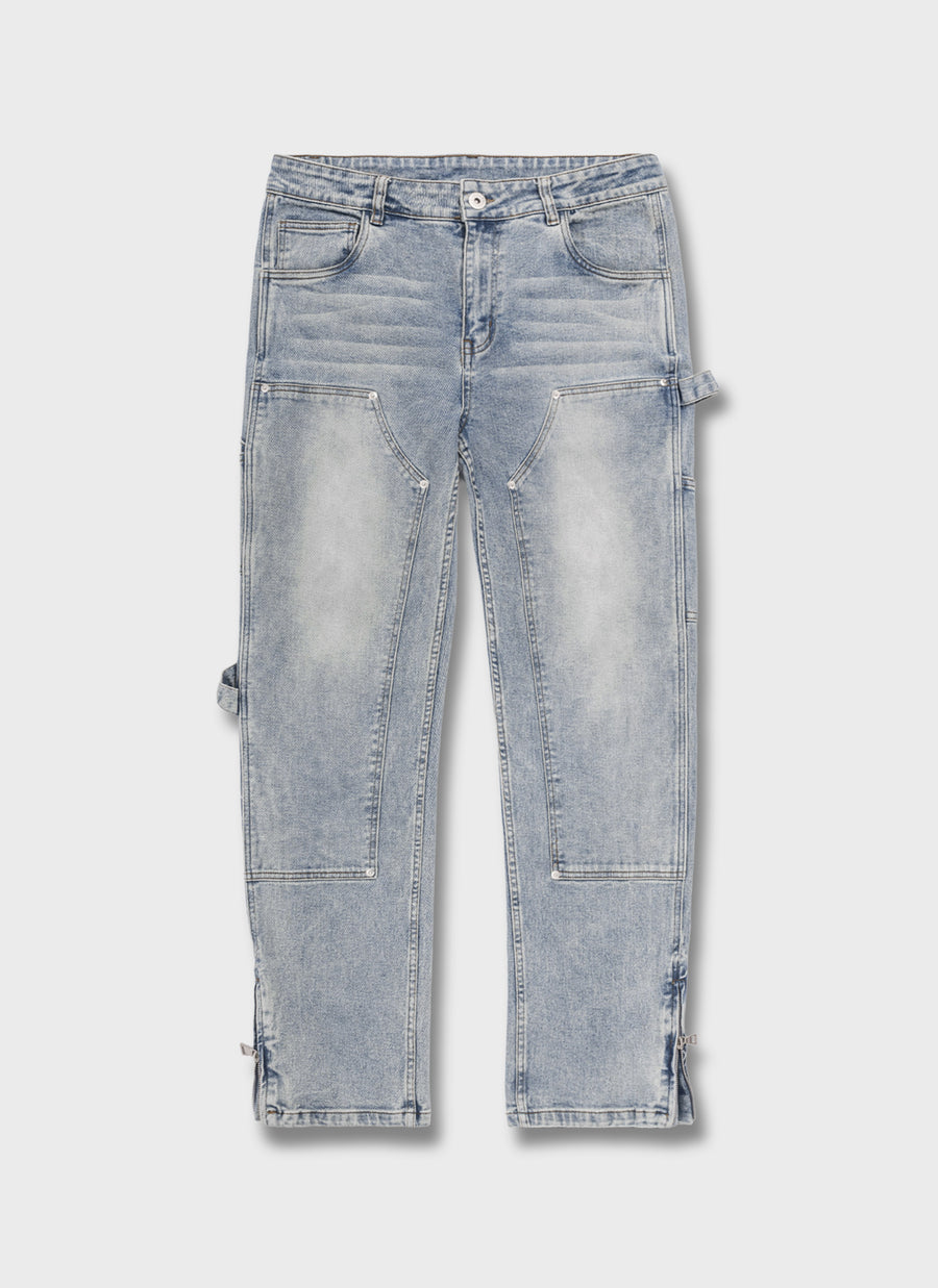 Vintage Carpenter Rivet Jeans - Blue
