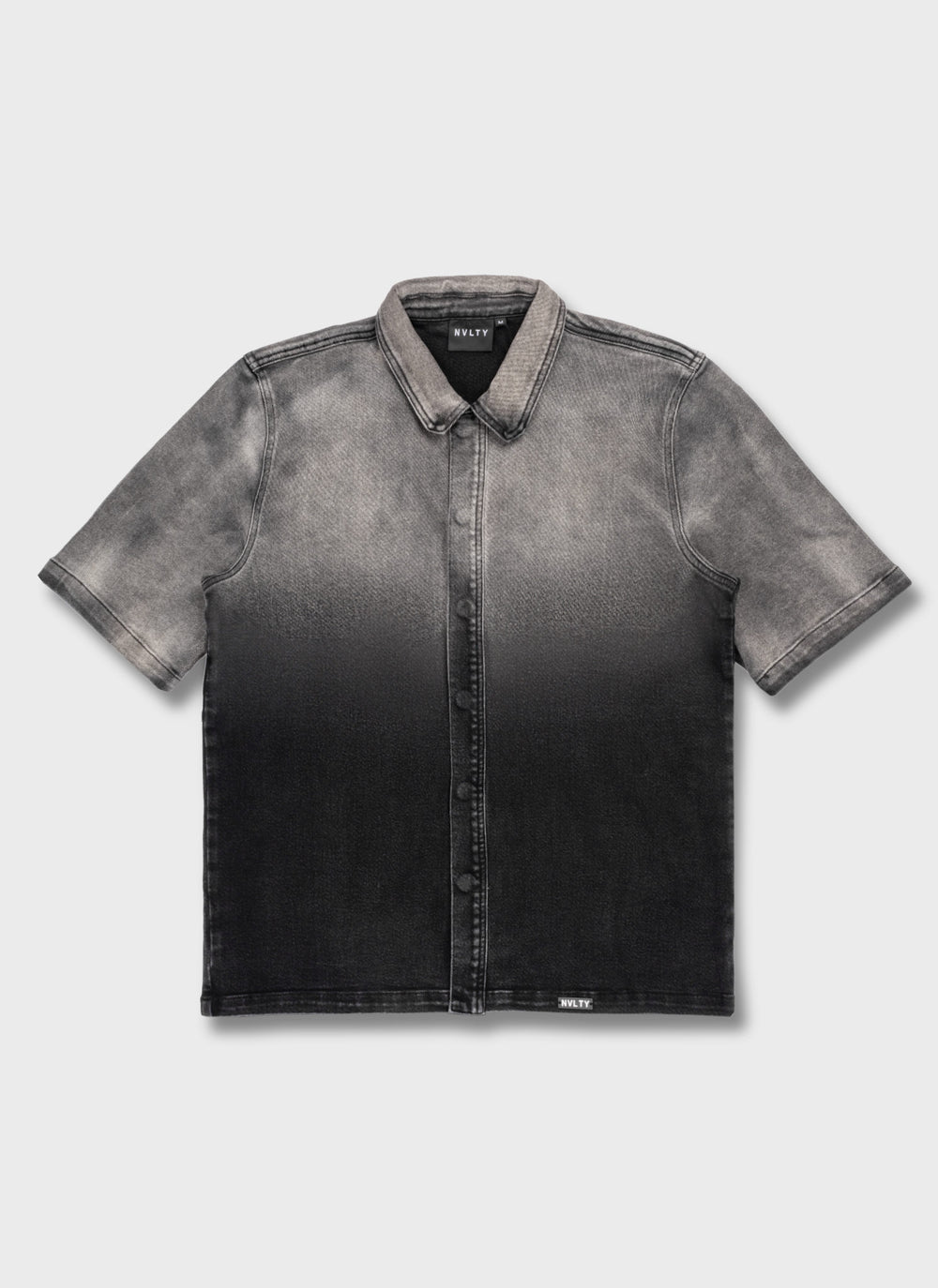Vintage Deep Fade Denim Shirt - Black