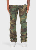 Vintage Flare Cargos - Camo Paint