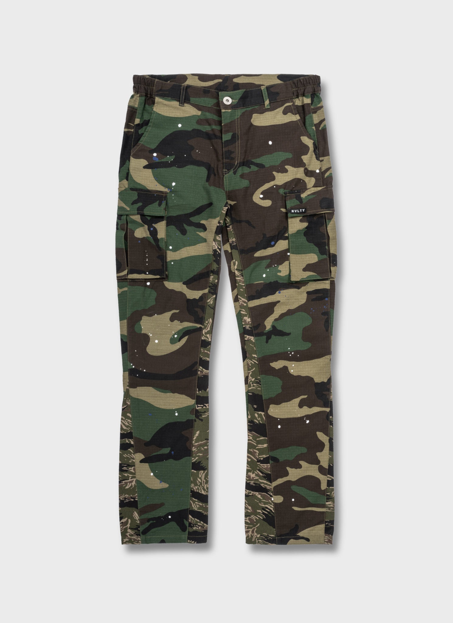 Vintage Flare Cargos - Camo Paint