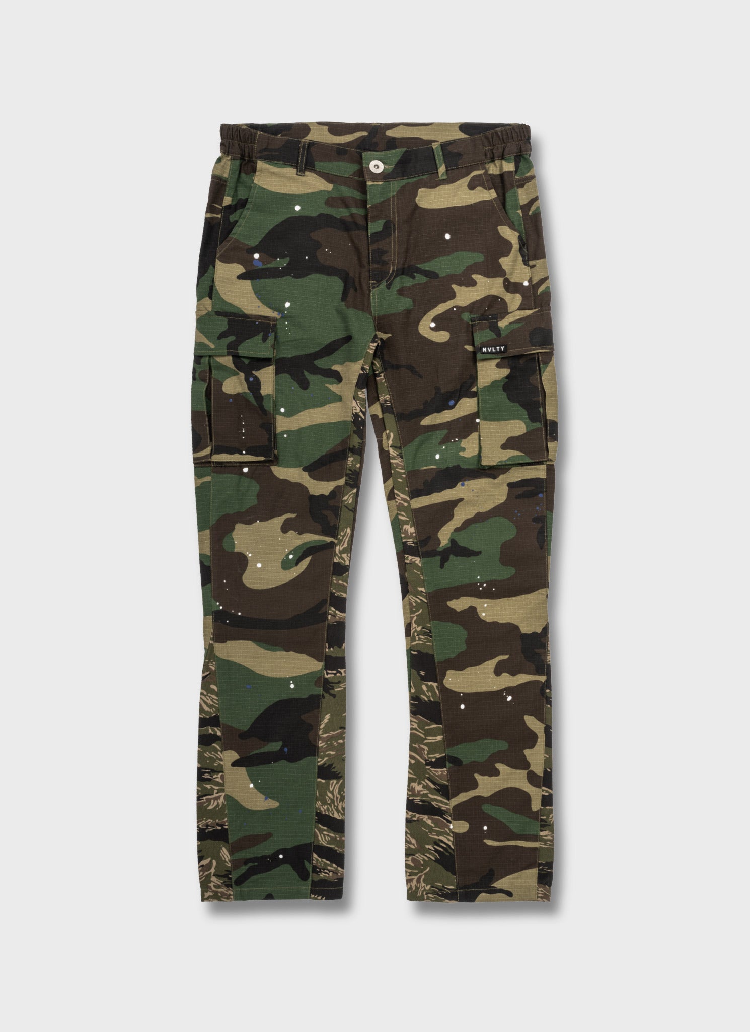 Vintage Flare Cargos - Camo Paint