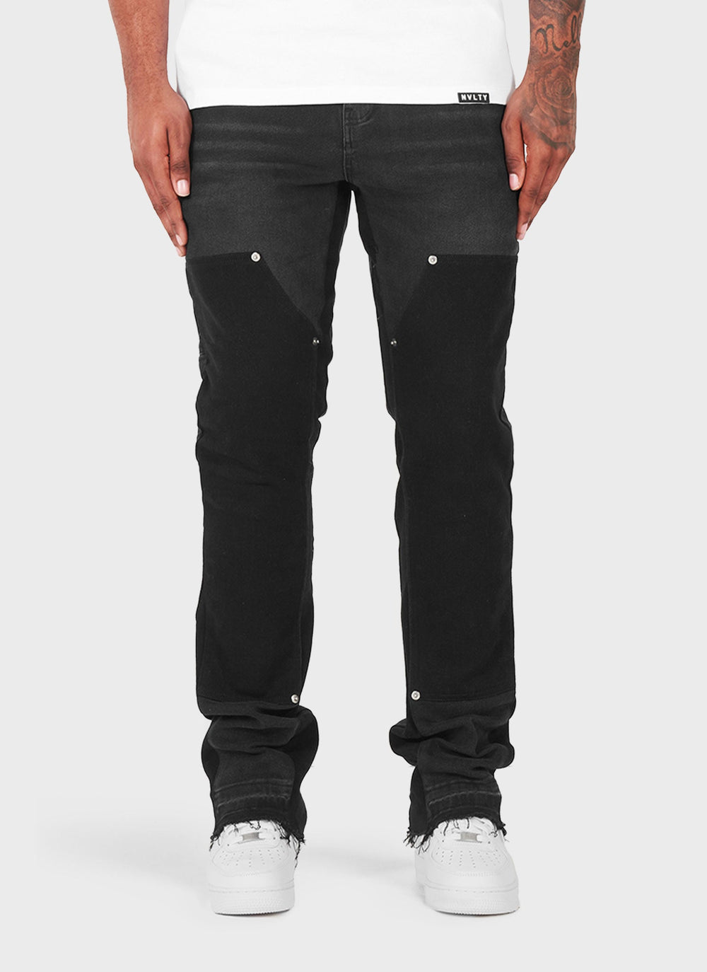 Vintage Flare Carpenter Jeans - Black