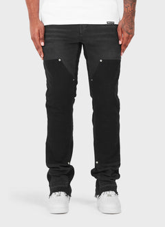 Vintage Flare Carpenter Jeans - Black