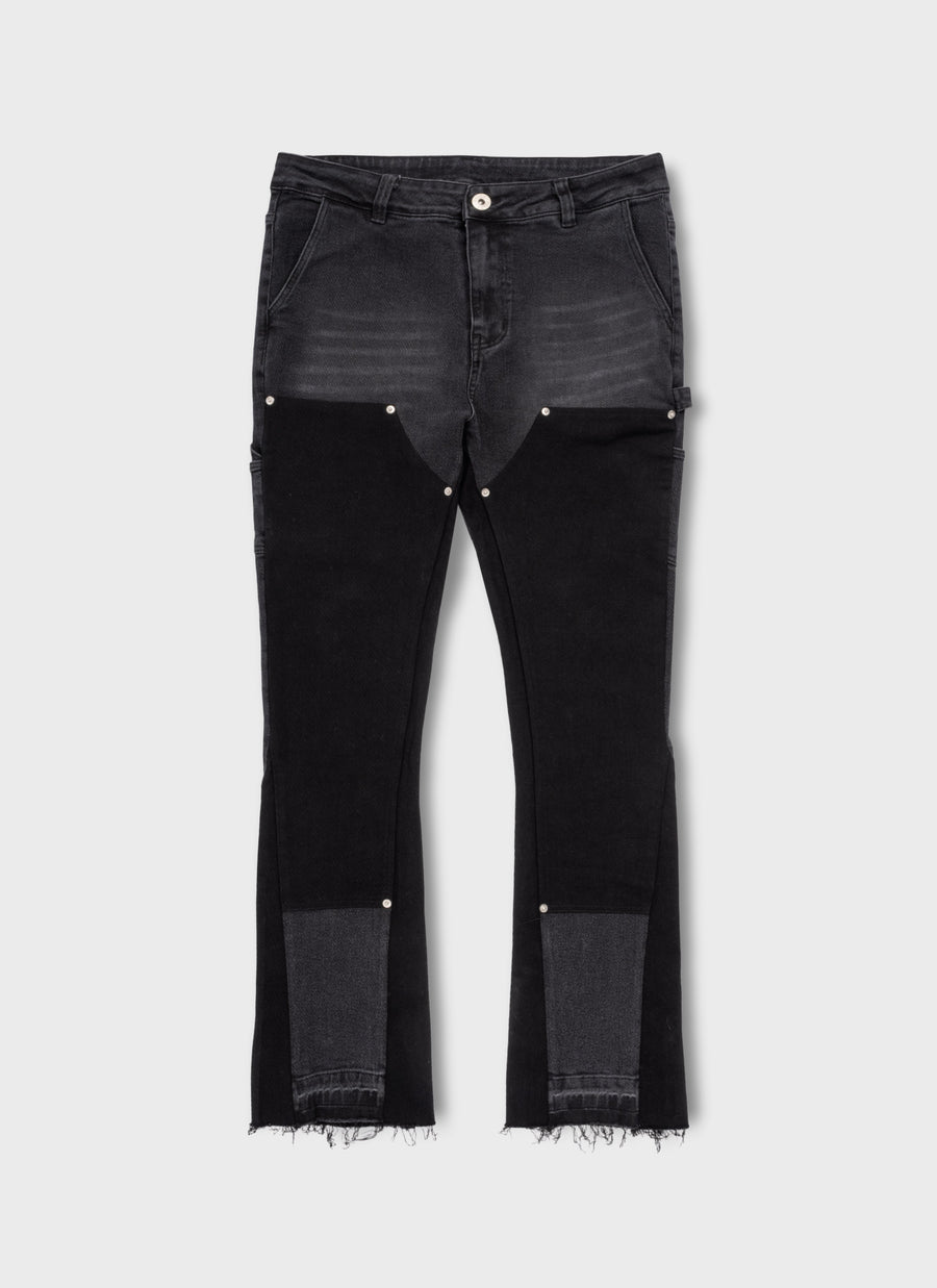 Vintage Flare Carpenter Jeans - Black